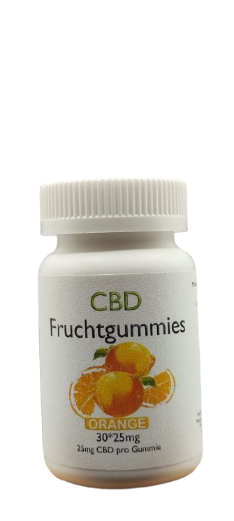 HanfTraum CBD Fruchtgummies Orange – 30 Stück à 25 mg CBD